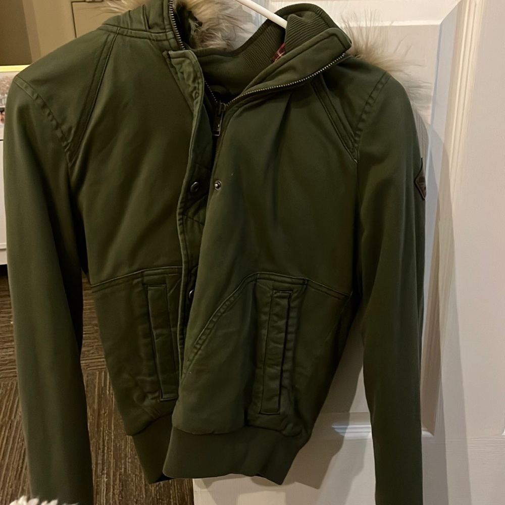hollis later cropped winter coat